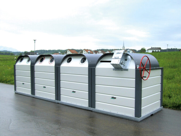 City-Line Glaseinwurf und Dosenpresse – Villiger Entsorgungssysteme AG