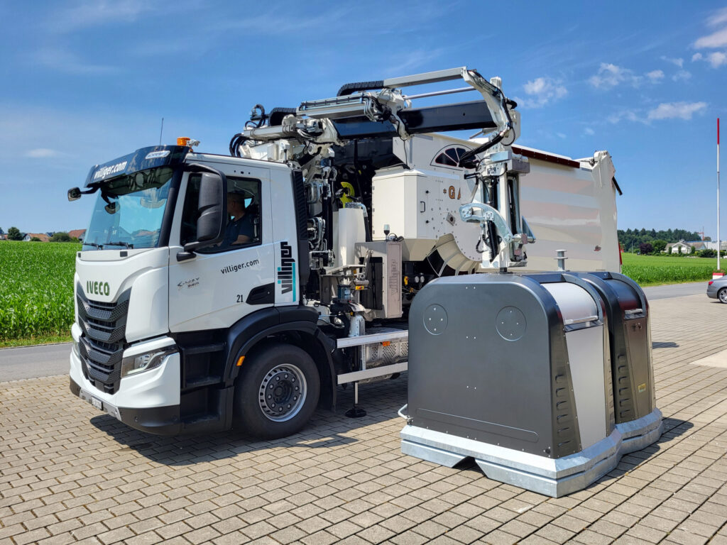 Speed-Waste-Lifter, Fahrzeugtechnik – Villiger Entsorgungssysteme AG