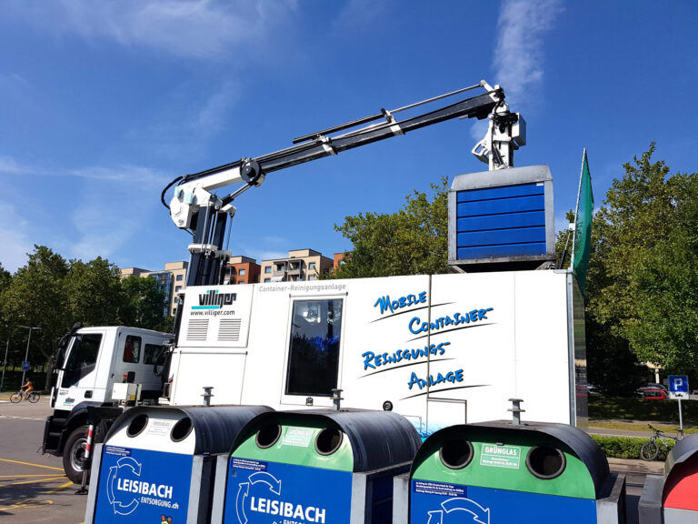 Mobile Reinigungsanlage, Fahrzeugtechnik – Villiger Entsorgungssysteme AG