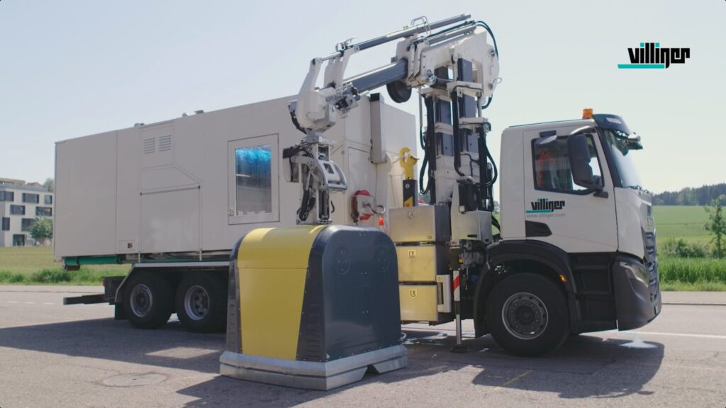 Mobile Reinigungsanlage, Fahrzeugtechnik - Villiger Entsorgungssysteme GmbH