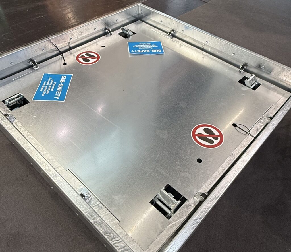 integrierte Sicherheitsplattform Sub-Safety für Halbunterflur